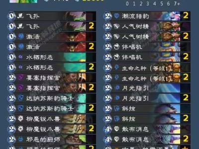 炉石传说行旅旅行社偶数德卡组分享