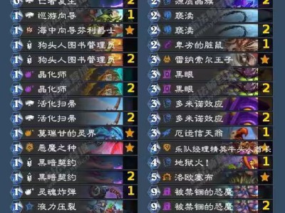 炉石传说行旅旅行社40黑眼术卡组分享