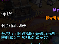 《DNF》黄金之跃板鞋装扮属性介绍