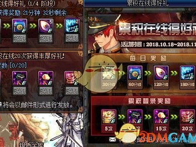 《DNF​》10.18累计在线得好礼活动分析