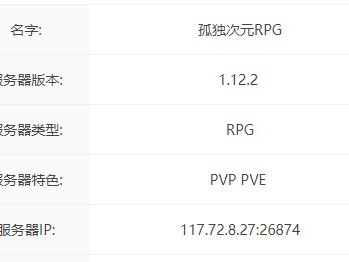 我的世界孤独次元服务器一览2025